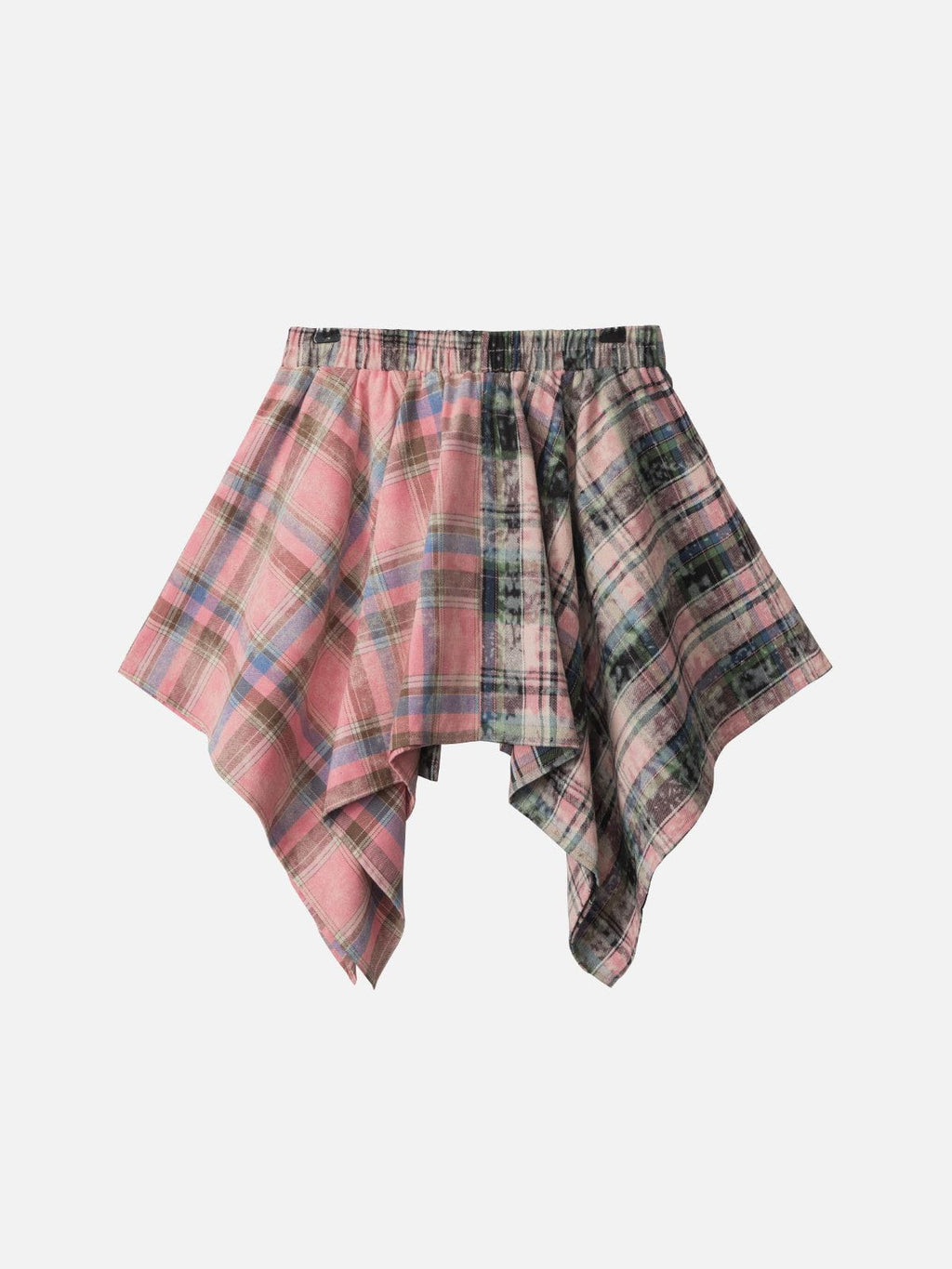 Aelfric Eden Tie Dye Plaid Skirt