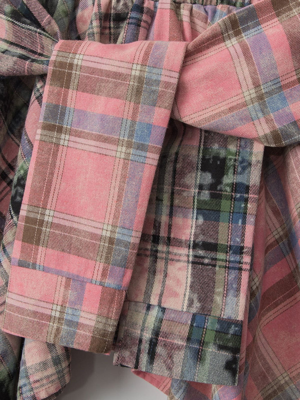 Aelfric Eden Tie Dye Plaid Skirt