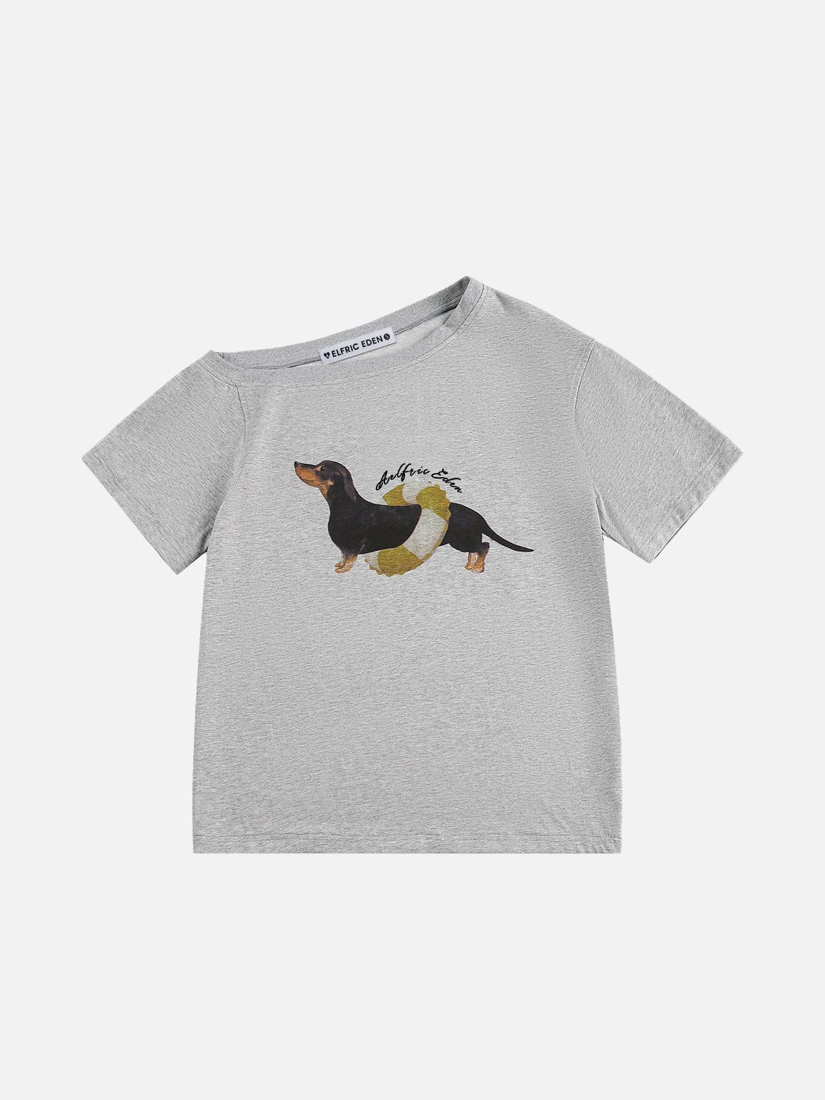 Aelfric Eden Dachshund Off-The-Shoulder Tee