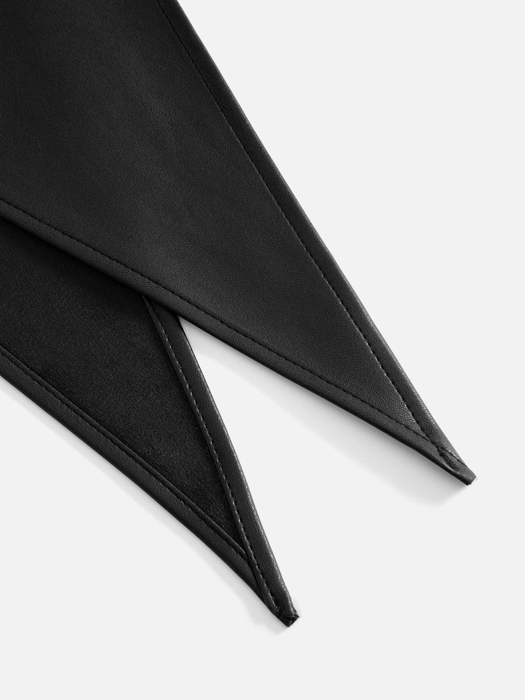 Faux Leather Square Scarf