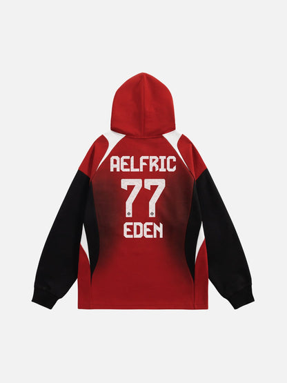 Aelfric Eden 77 Color Blocking Pullover Hoodie
