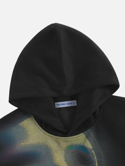 Aelfric Eden Oversized Thermal Pattern Pullover Hoodie