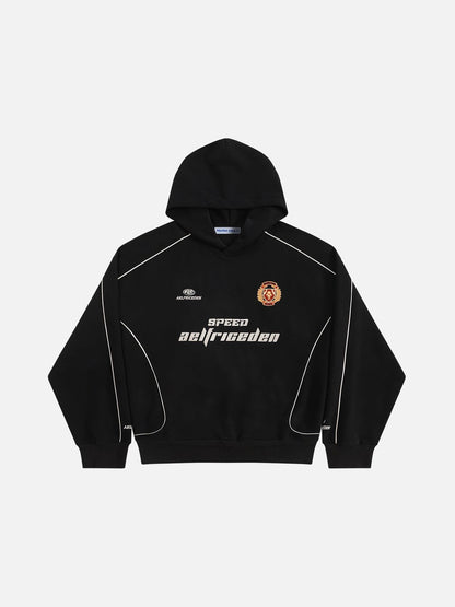 Aelfric Eden Oversized Applique 77 Pullover Hoodie