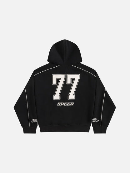 Aelfric Eden Oversized Applique 77 Pullover Hoodie