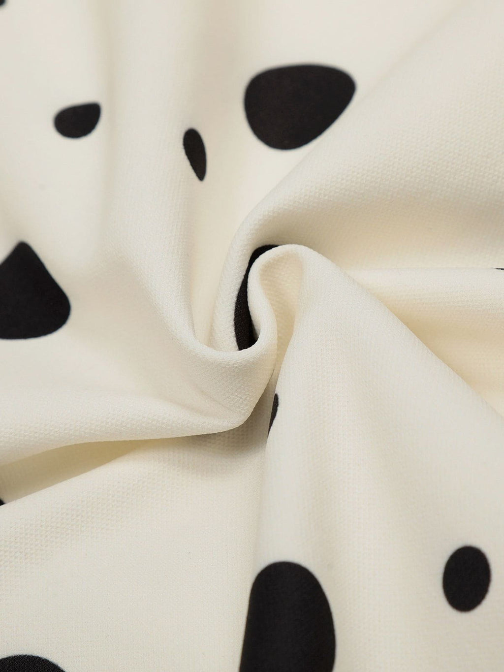 Aelfric Eden Polka Dot Off-The-Shoulder Zip Up Sweatshirt