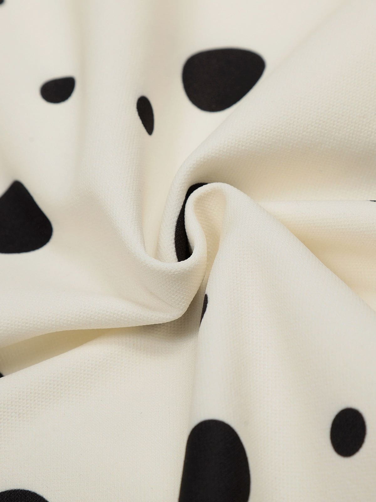Aelfric Eden Polka Dot Off-The-Shoulder Zip Up Sweatshirt