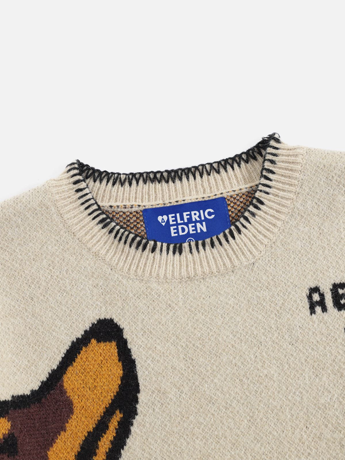 Aelfric Eden Hand Drawn Dachshund Jacquard Sweater