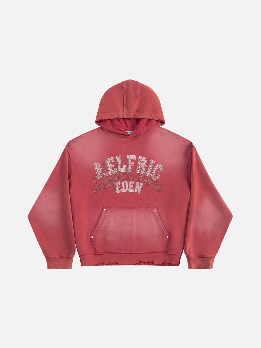 Aelfric Eden Boxy Rhinestone 77 Graphic Pullover Hoodie