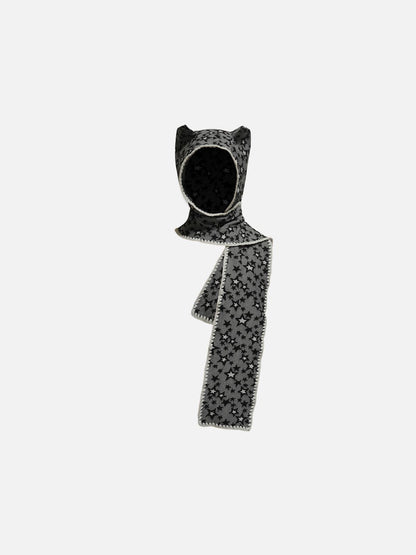 Devil Ear Star Scarf Hat