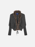 Aelfric Eden Faux Fur Collar Cardigan