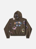 Aelfric Eden Boxy Dachshund Sticker Pullover Hoodie