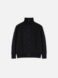 Aelfric Eden Cable Knit High-Neck Cardigan