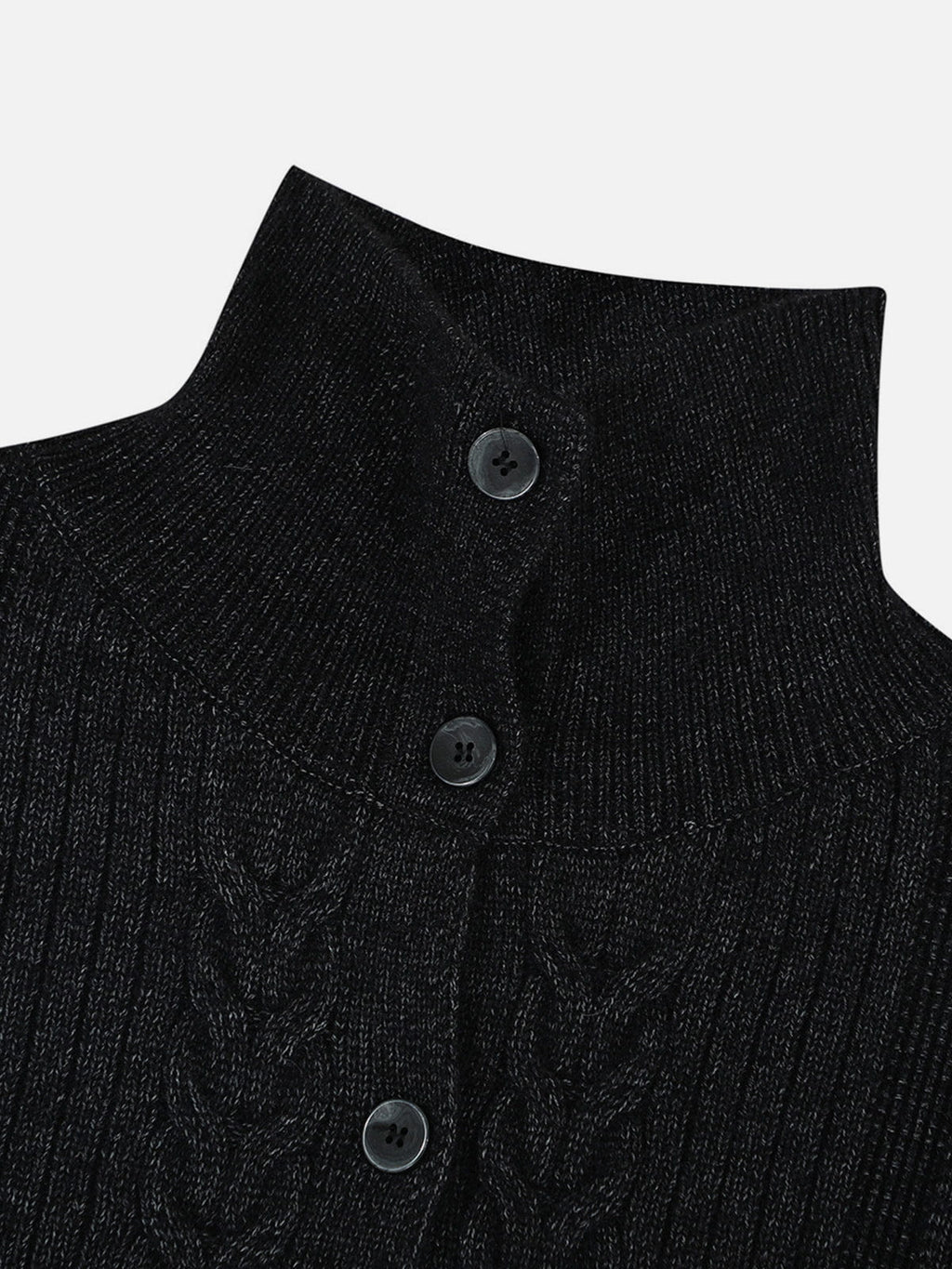 Aelfric Eden Cable Knit High-Neck Cardigan