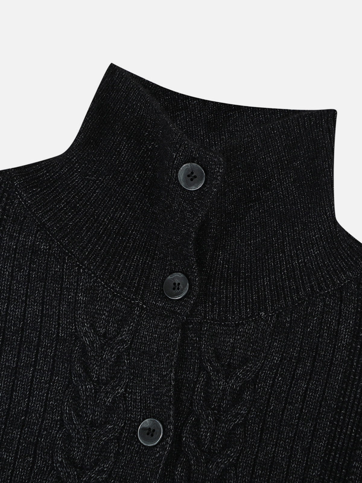 Aelfric Eden Cable Knit High-Neck Cardigan