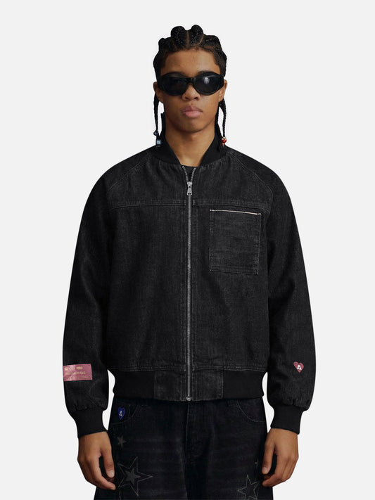 Aelfric Eden Zip Up Denim Jacket