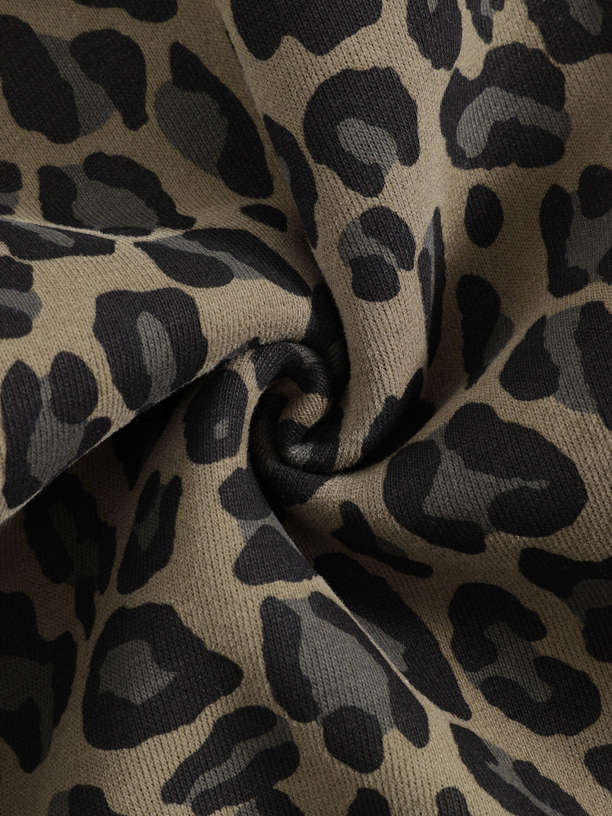 Aelfric Eden Boxy Leopard Zip Up Hoodie