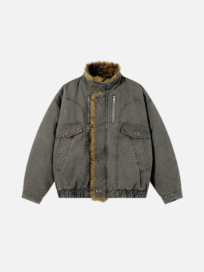 Aelfric Eden Washed Faux Fur Coat