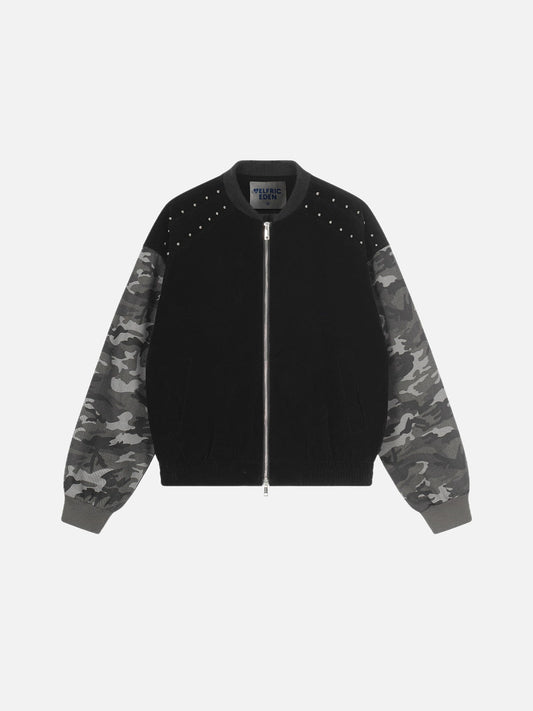 Aelfric Eden CAMO Studded Zip Up Jacket