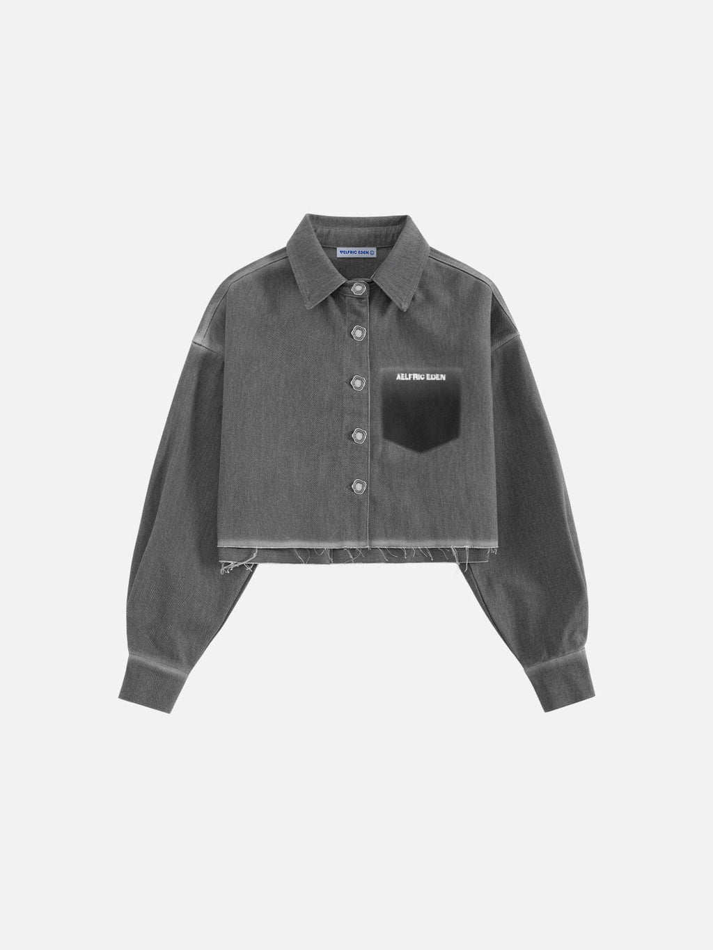 Aelfric Eden Cropped Washed Long Sleeve Shirt