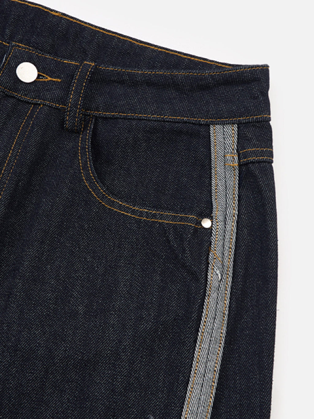 Aelfric Eden Contrast Turn-Up Baggy Jeans