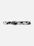 Cow Print Studded Belt