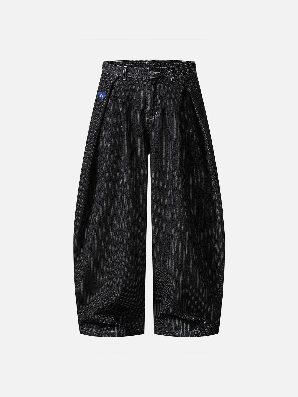 Aelfric Eden Pinstripe Baggy Barrel Jeans
