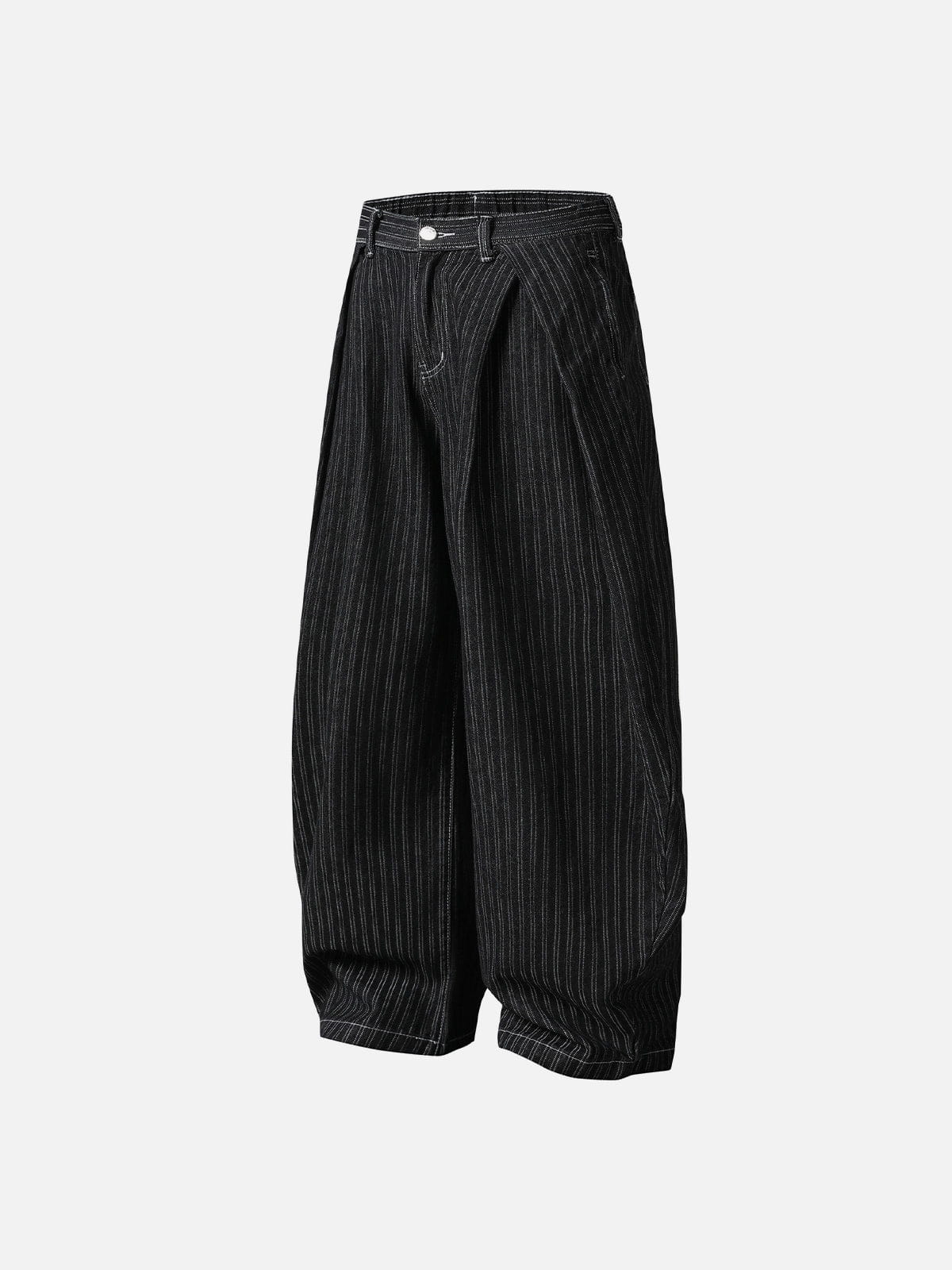 Aelfric Eden Pinstripe Baggy Barrel Jeans