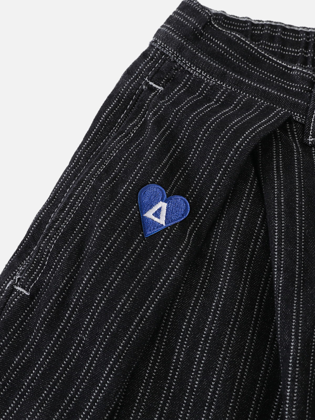 Aelfric Eden Pinstripe Baggy Barrel Jeans
