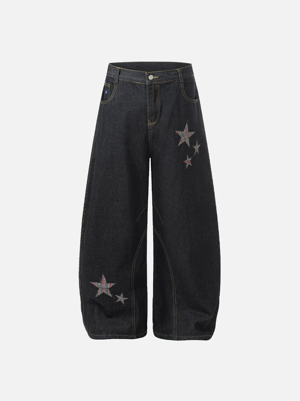 Aelfric Eden Striped Star Baggy Barrel Jeans