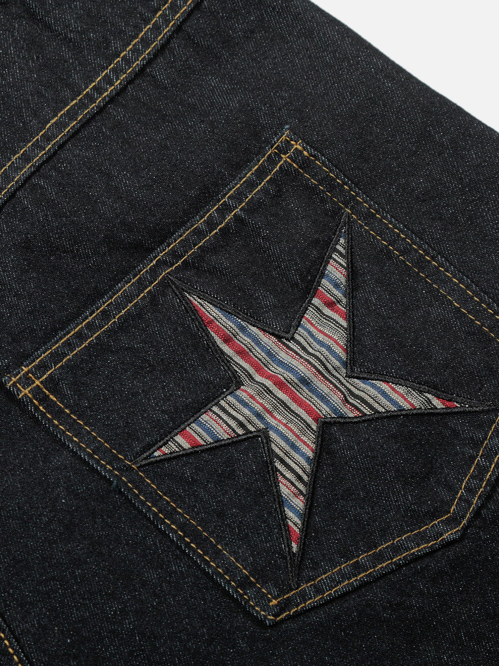Aelfric Eden Striped Star Baggy Barrel Jeans