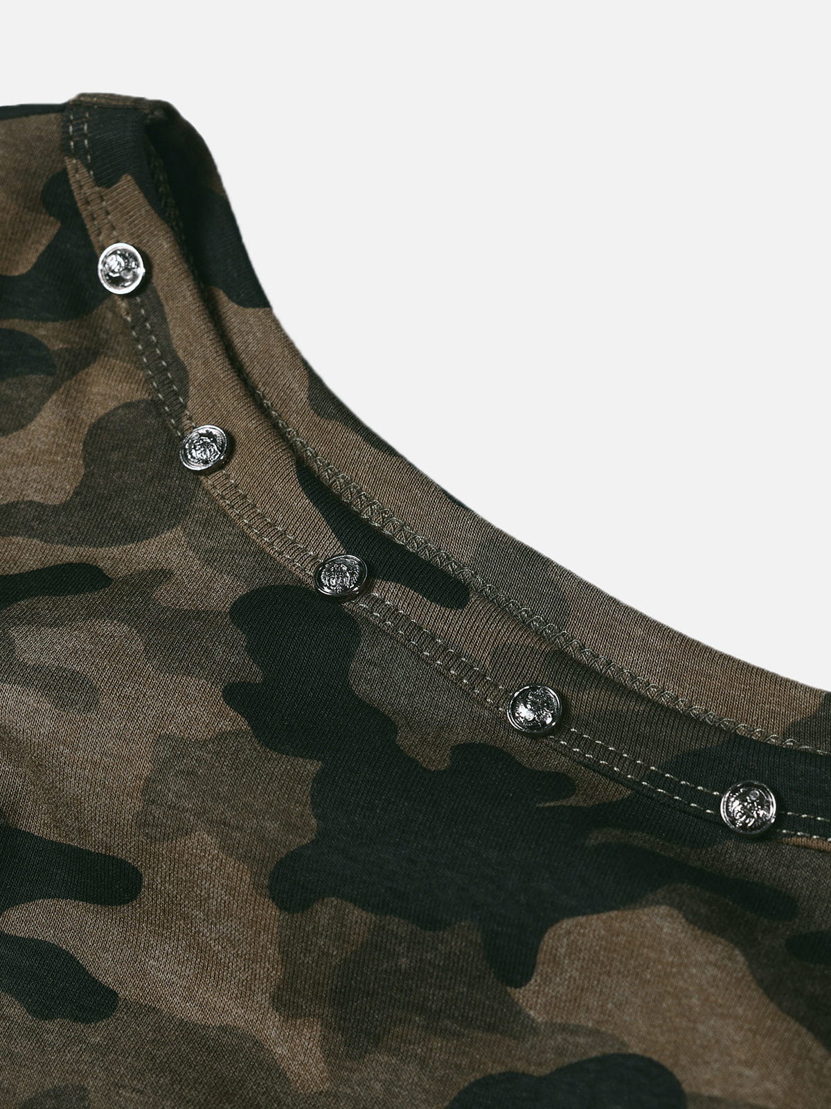 Aelfric Eden CAMO Off-The-Shoulder Baby Tee