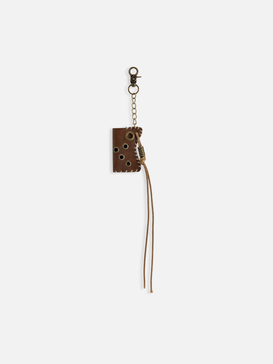 Faux Leather Keychain