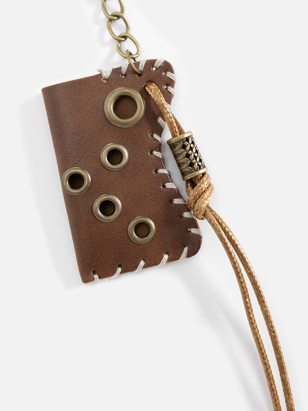 Faux Leather Keychain