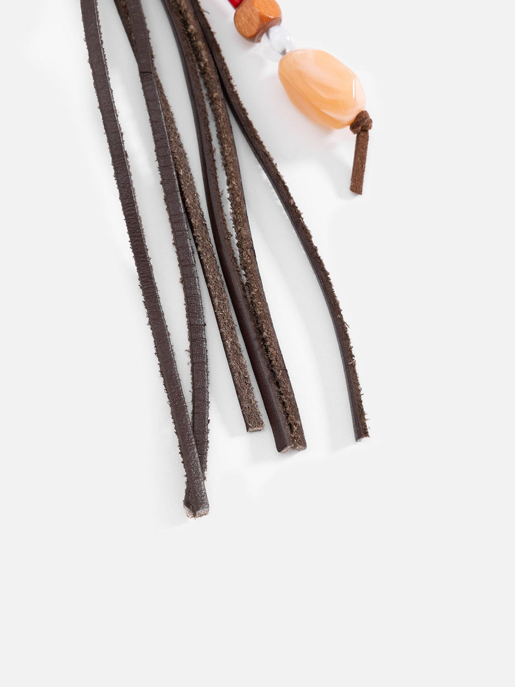 Beaded Dice Tassel Keychain