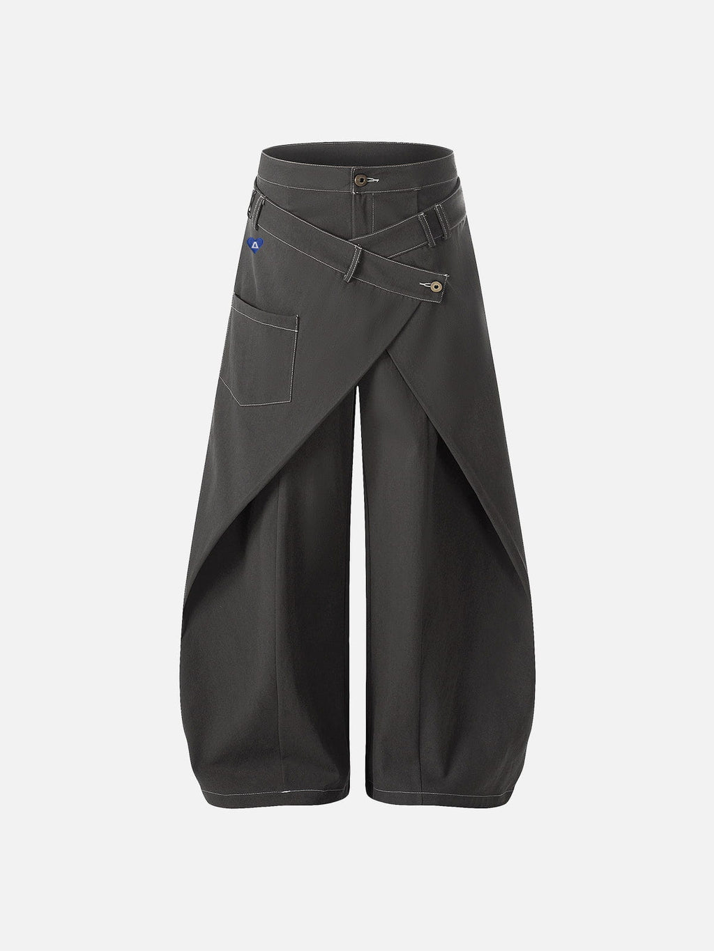 Aelfric Eden Wrap Panel Baggy Barrel Pants