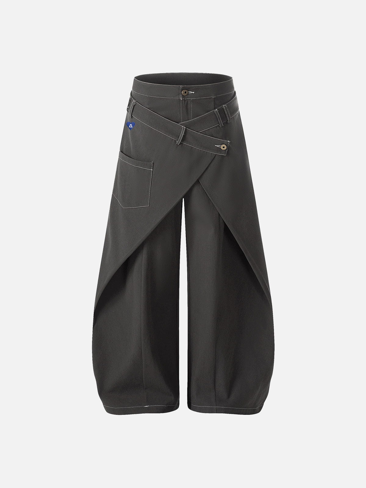 Aelfric Eden Wrap Panel Baggy Barrel Pants
