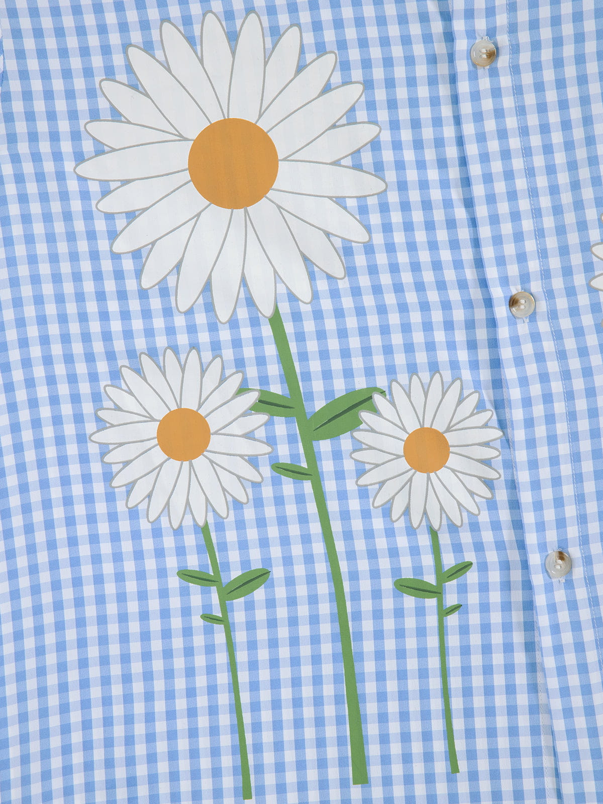 Aelfric Eden Boxy Daisy Gingham Short Sleeve Shirt