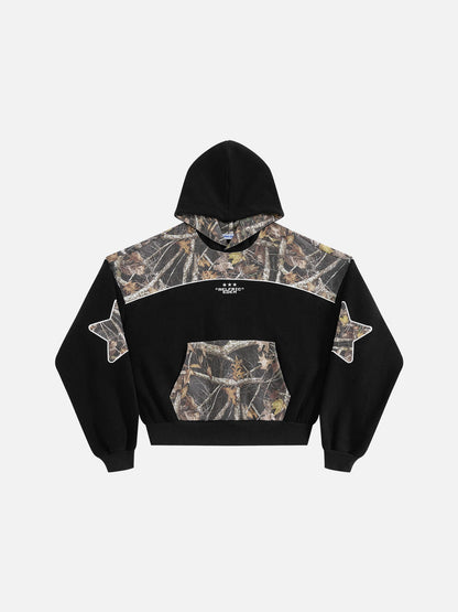 Aelfric Eden Boxy CAMO Panel Pullover Hoodie