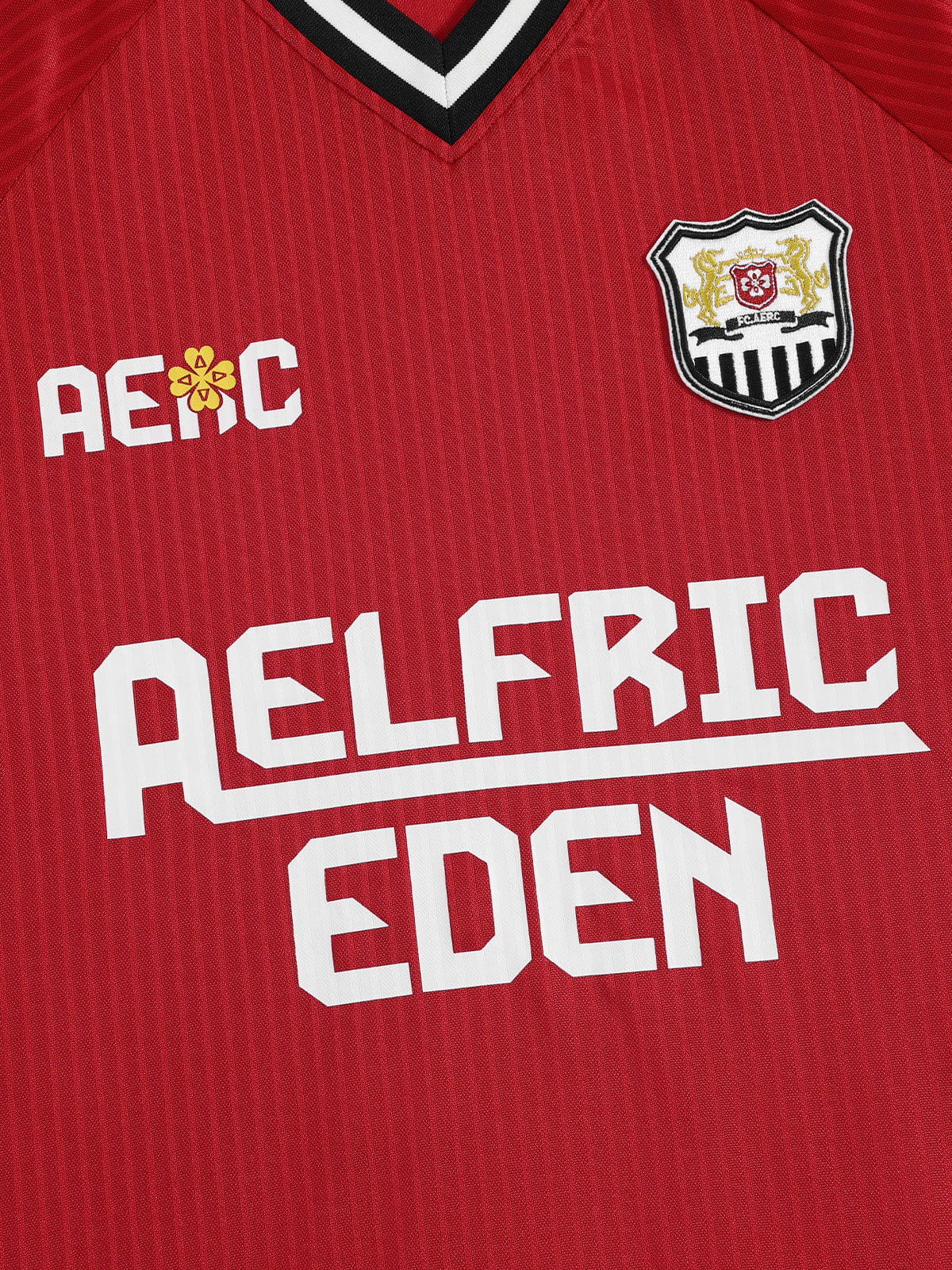Aelfric Eden Boxy V-Neck Panel Jersey Tee