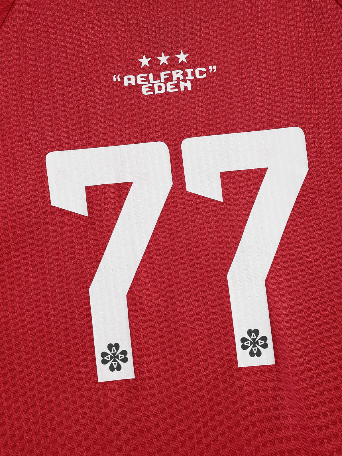 Aelfric Eden Boxy V-Neck Panel Jersey Tee