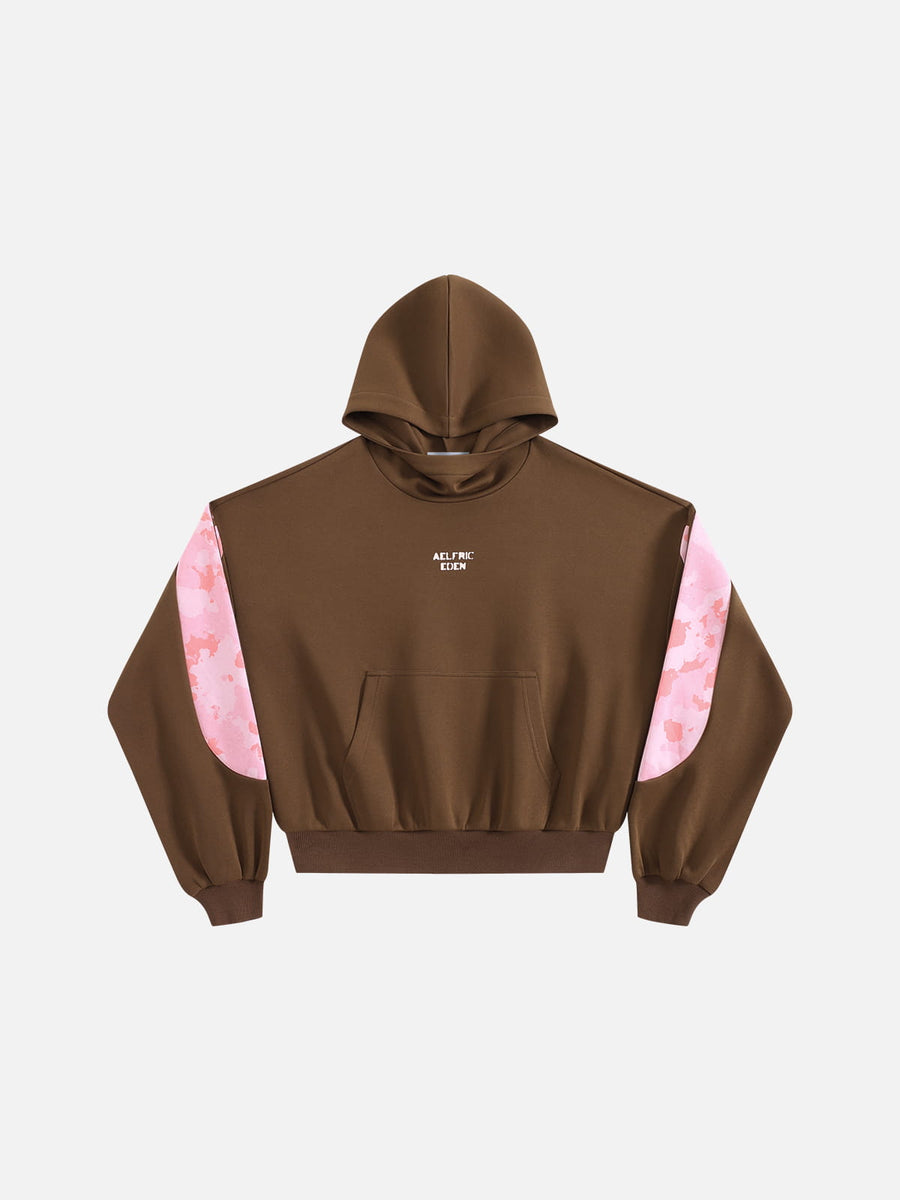 Aelfric Eden Boxy CAMO Panel Pullover Hoodie
