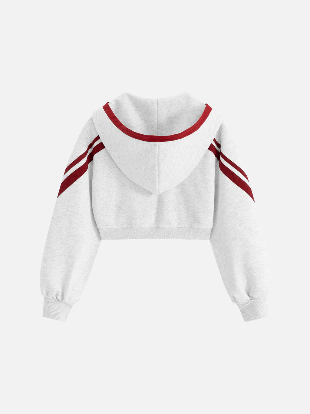 Aelfric Eden Cropped Contrast Stripe Zip Up Hoodie
