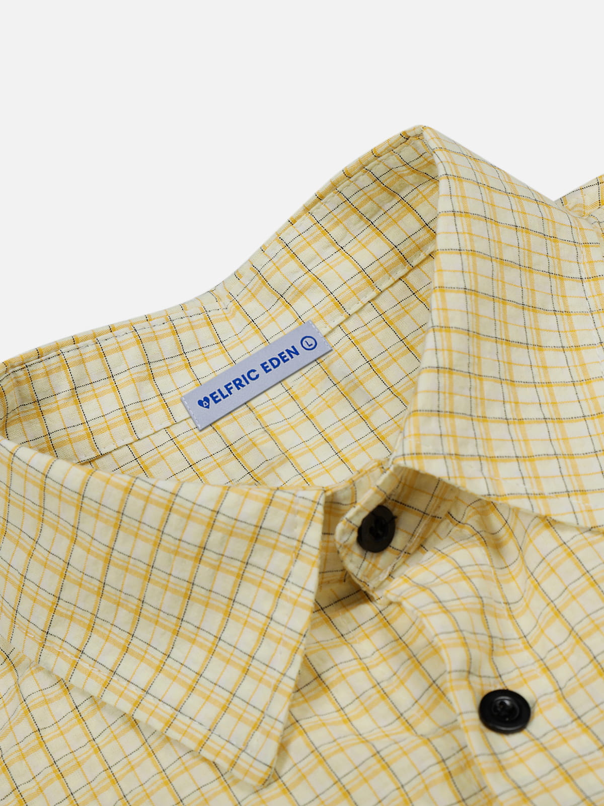 Aelfric Eden Cat Sketch Plaid Short Sleeve Shirt