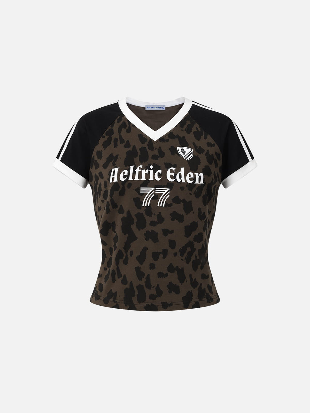 Aelfric Eden Leopard V-Neck Baby Tee