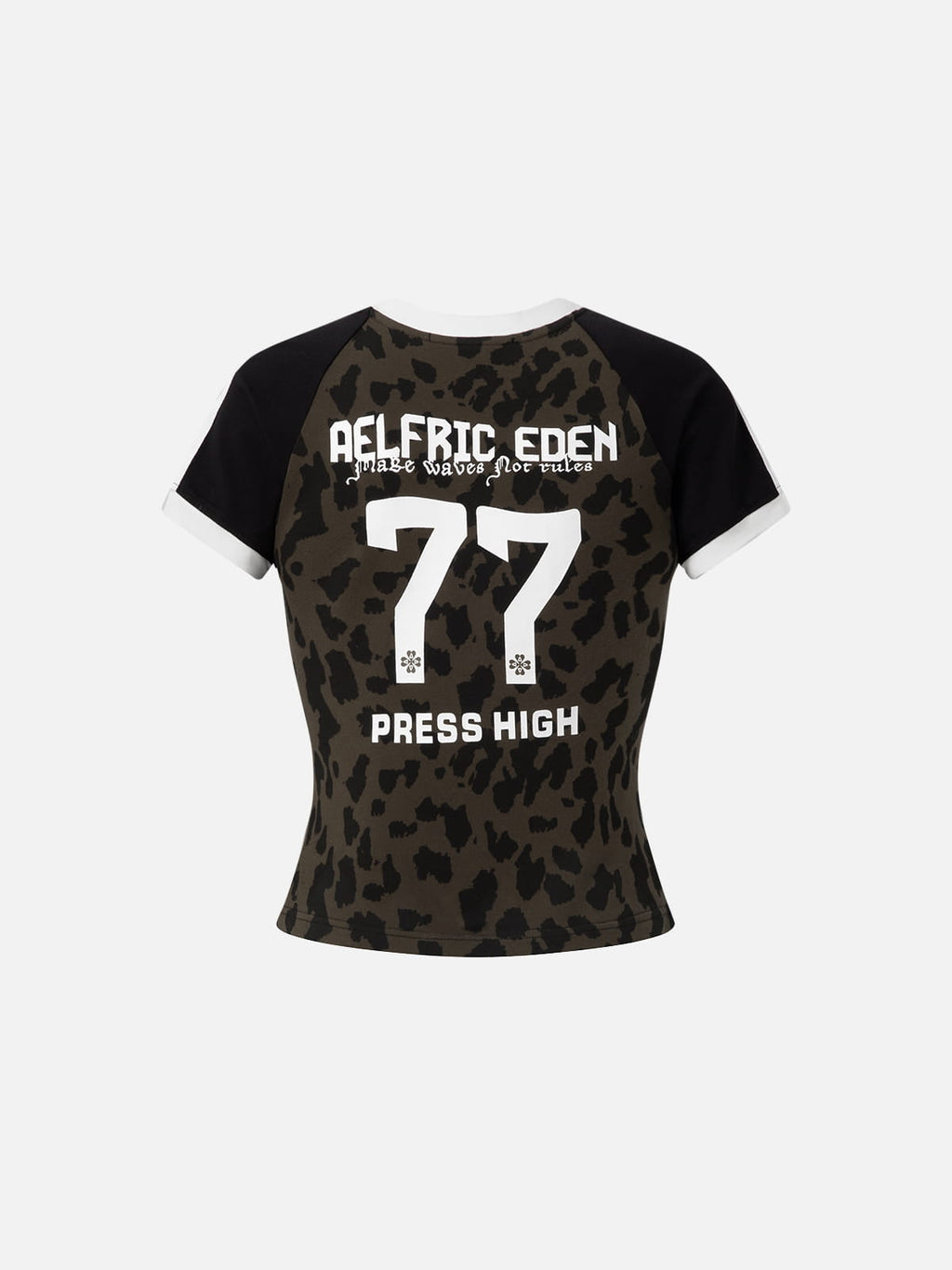 Aelfric Eden Leopard V-Neck Baby Tee
