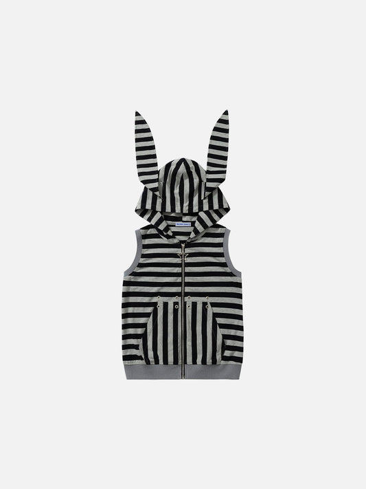 Aelfric Eden Boxy Striped Bunny Ear Tank Top