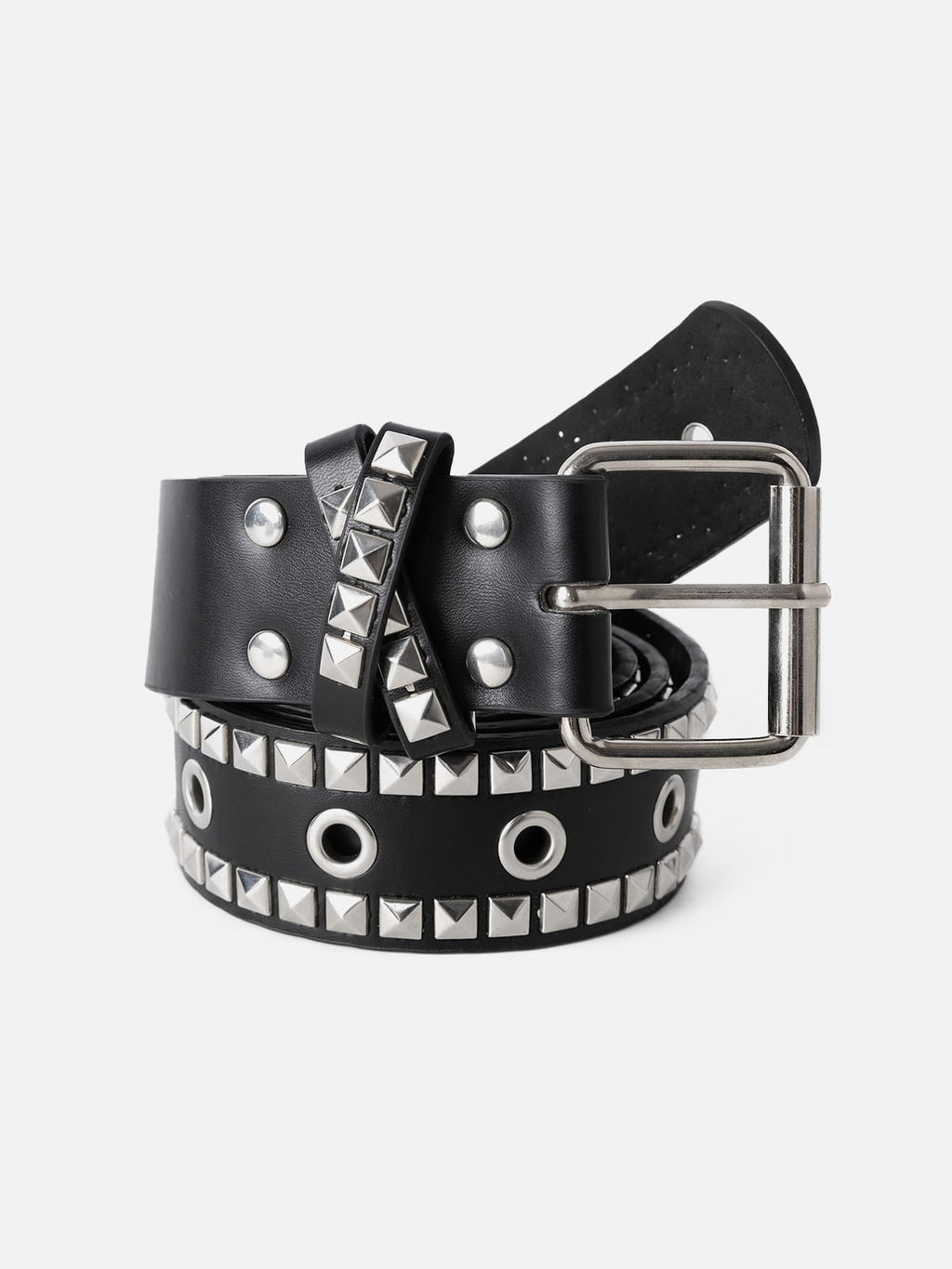 Studded Double Row Grommet Belt