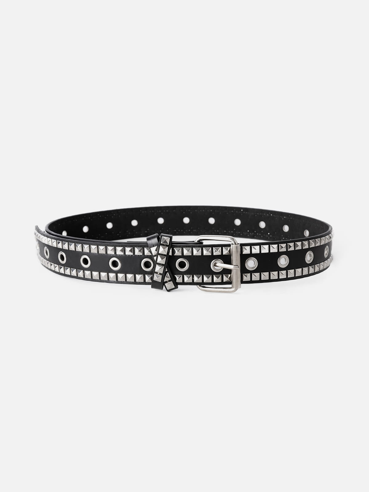 Studded Double Row Grommet Belt