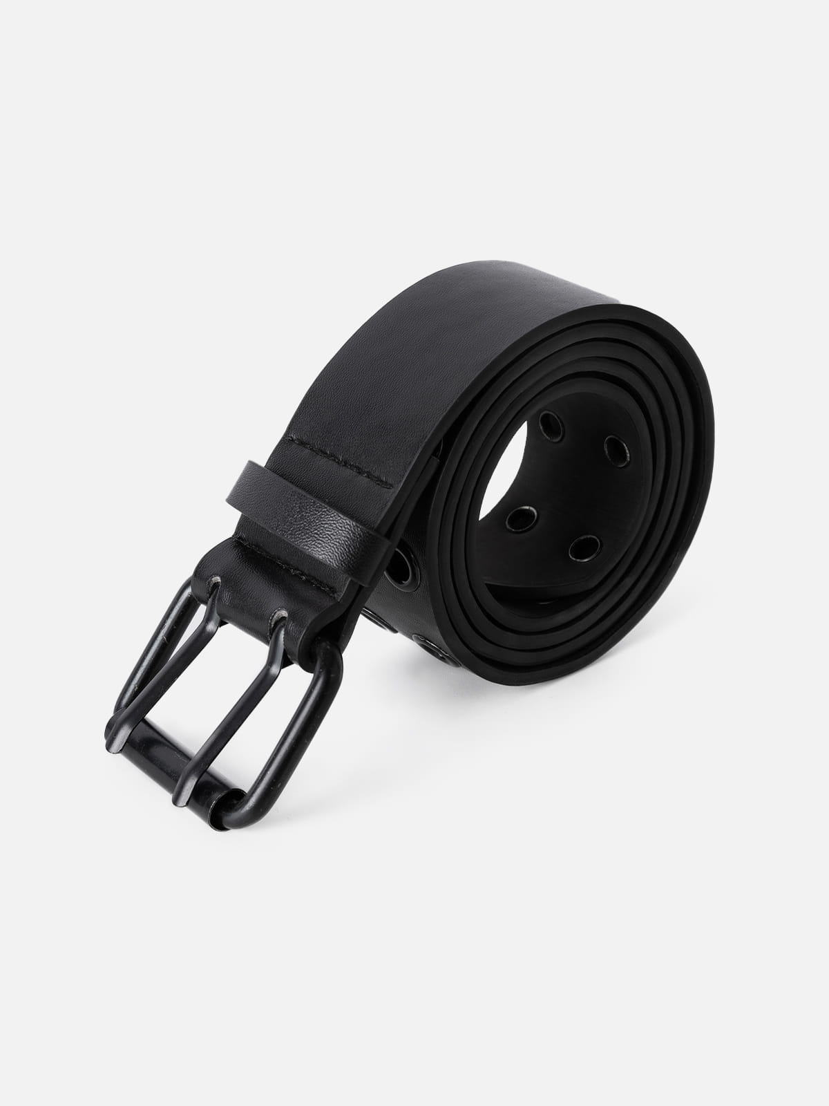 Allover Grommet Double Prong Belt