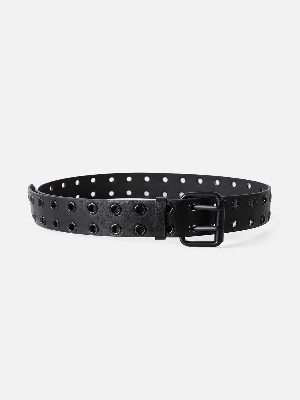 Allover Grommet Double Prong Belt